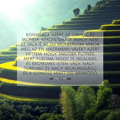 Jónás 4:2 Bibliai vers magyarázata