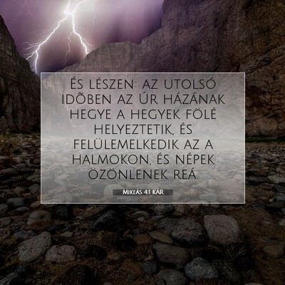 Mikeás 4:1 KAR Bibliai verskép