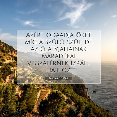 Mikeás 5:3 Bibliai vers magyarázata
