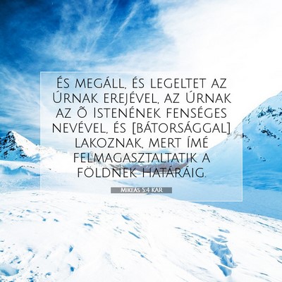 Mikeás 5:4 KAR Bibliai verskép