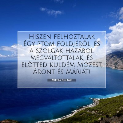 Mikeás 6:4 KAR Bibliai verskép