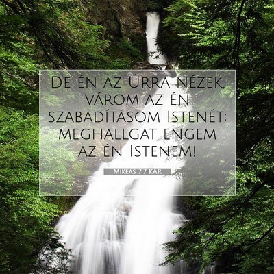 Mikeás 7:7 KAR Bibliai verskép