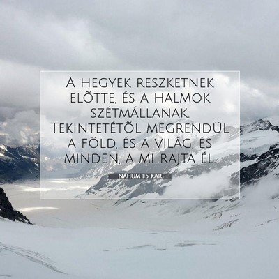 Náhum 1:5 KAR Bibliai verskép