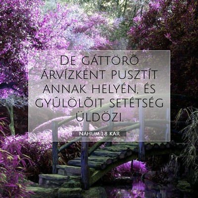 Náhum 1:8 KAR Bibliai verskép