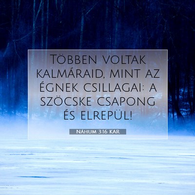 Náhum 3:16 KAR Bibliai verskép