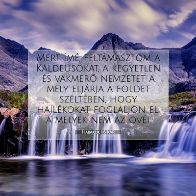 Habakuk 1:6 Bibliai vers magyarázata