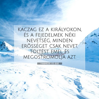 Habakuk 1:10 Bibliai vers magyarázata