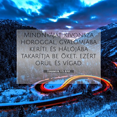 Habakuk 1:15 Bibliai vers magyarázata