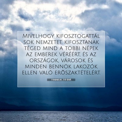 Habakuk 2:8 KAR Bibliai verskép