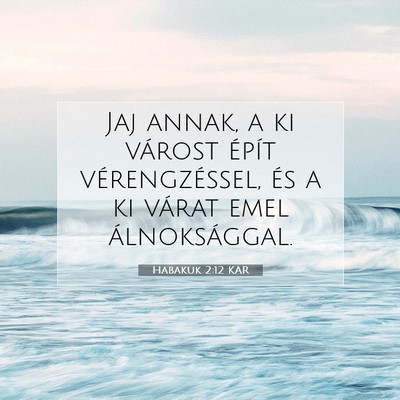 Habakuk 2:12 KAR Bibliai verskép