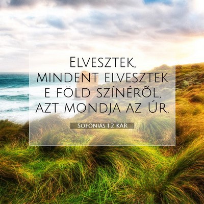 Sofóniás 1:2 Bibliai vers magyarázata