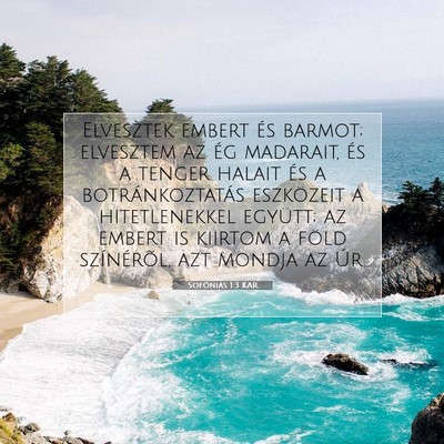 Sofóniás 1:3 Bibliai vers magyarázata