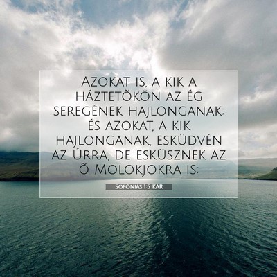 Sofóniás 1:5 Bibliai vers magyarázata