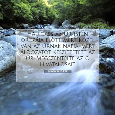 Sofóniás 1:7 Bibliai vers magyarázata