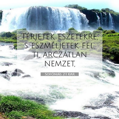Sofóniás 2:1 KAR Bibliai verskép