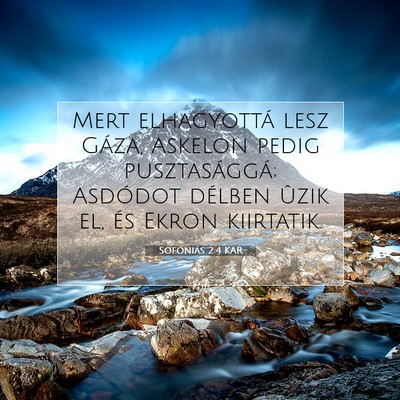 Sofóniás 2:4 KAR Bibliai verskép
