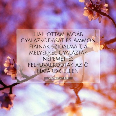 Sofóniás 2:8 KAR Bibliai verskép