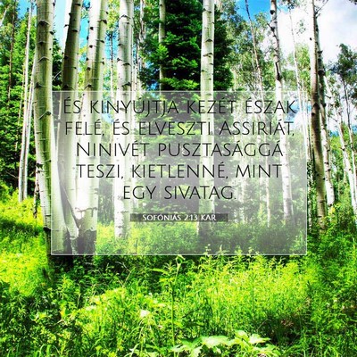 Sofóniás 2:13 KAR Bibliai verskép