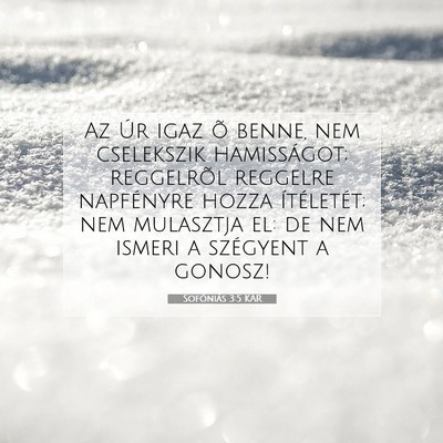Sofóniás 3:5 KAR Bibliai verskép
