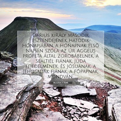 Aggeus 1:1 Bibliai vers magyarázata