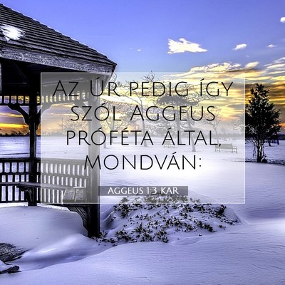 Aggeus 1:3 Bibliai vers magyarázata