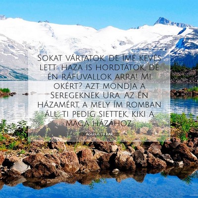 Aggeus 1:9 Bibliai vers magyarázata