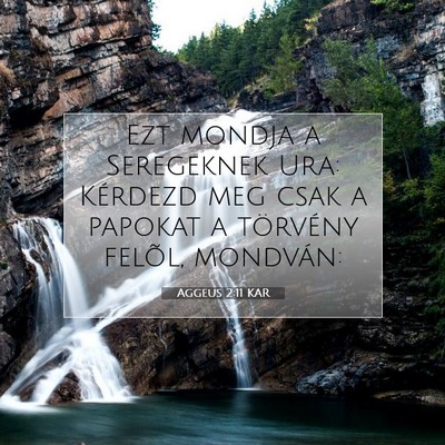 Aggeus 2:11 KAR Bibliai verskép