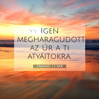 Zakariás 1:2 KAR Bibliai verskép