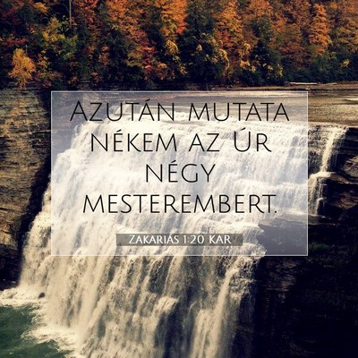 Zakariás 1:20 KAR Bibliai verskép