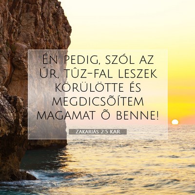 Zakariás 2:5 KAR Bibliai verskép