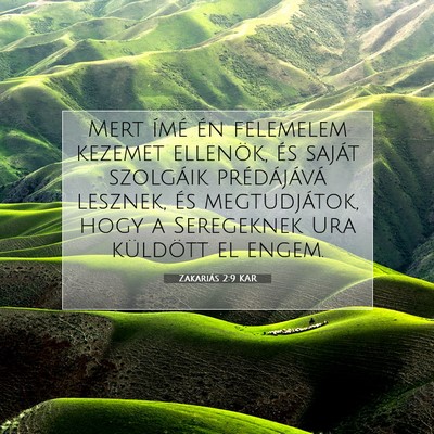 Zakariás 2:9 KAR Bibliai verskép
