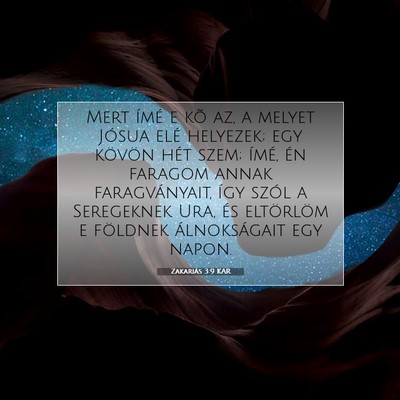 Zakariás 3:9 KAR Bibliai verskép