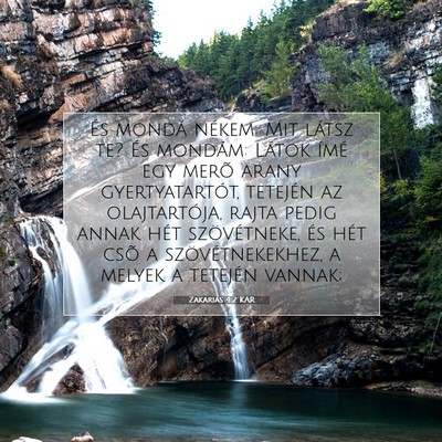Zakariás 4:2 KAR Bibliai verskép