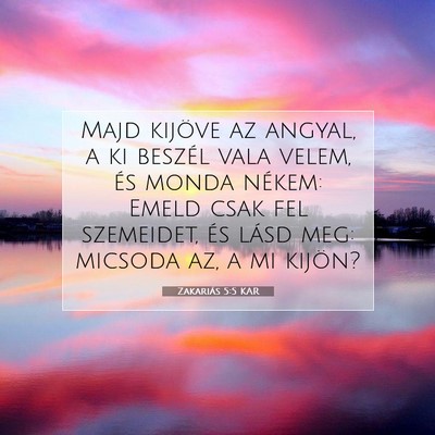 Zakariás 5:5 KAR Bibliai verskép