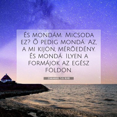 Zakariás 5:6 KAR Bibliai verskép