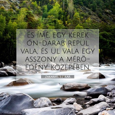 Zakariás 5:7 KAR Bibliai verskép