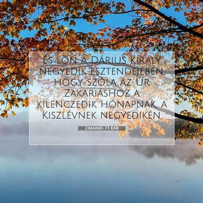 Zakariás 7:1 KAR Bibliai verskép