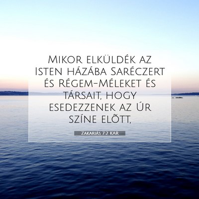 Zakariás 7:2 KAR Bibliai verskép