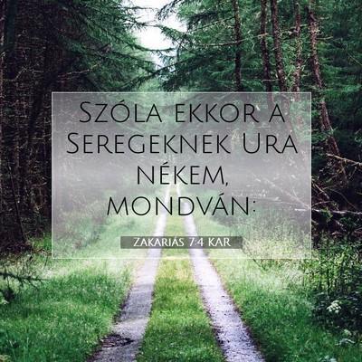 Zakariás 7:4 Bibliai vers magyarázata
