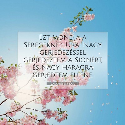 Zakariás 8:2 KAR Bibliai verskép