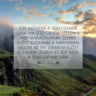 Zakariás 8:6 KAR Bibliai verskép
