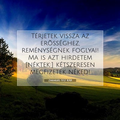 Zakariás 9:12 KAR Bibliai verskép