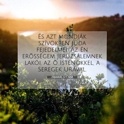 Zakariás 12:5 KAR Bibliai verskép