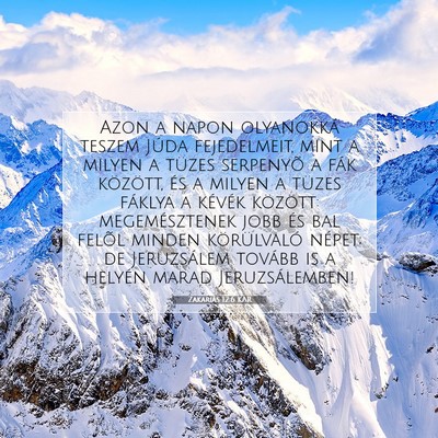 Zakariás 12:6 KAR Bibliai verskép