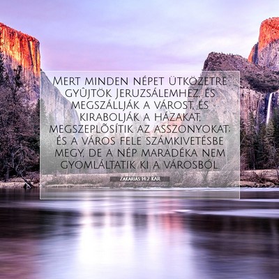 Zakariás 14:2 KAR Bibliai verskép
