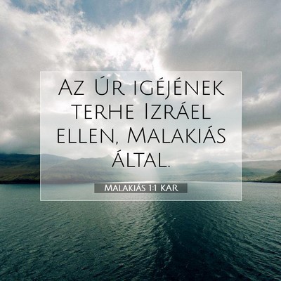 Malakiás 1:1 Bibliai vers magyarázata