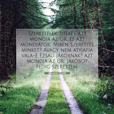Malakiás 1:2 Bibliai vers magyarázata