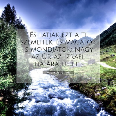 Malakiás 1:5 Bibliai vers magyarázata