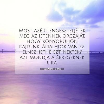 Malakiás 1:9 Bibliai vers magyarázata
