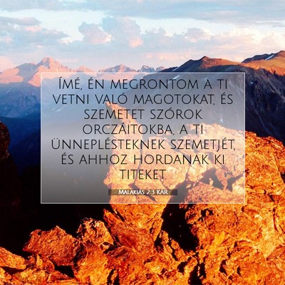 Malakiás 2:3 KAR Bibliai verskép